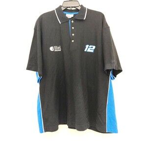 Alltel Racing Polo Shirt Ryan Newman #12 Sport Black Men’s Adult XXL Caliber